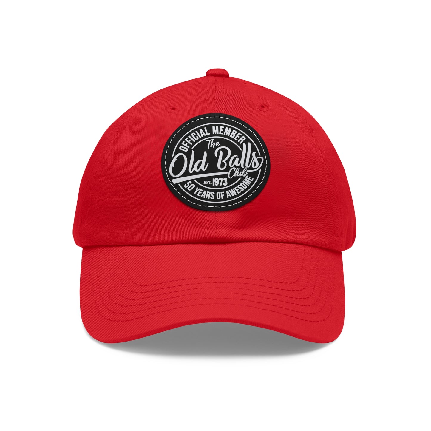 Old Balls Club Hat with Leather Patch