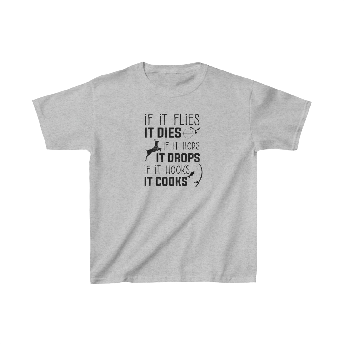 If It Flies It Dies Kids T-Shirt