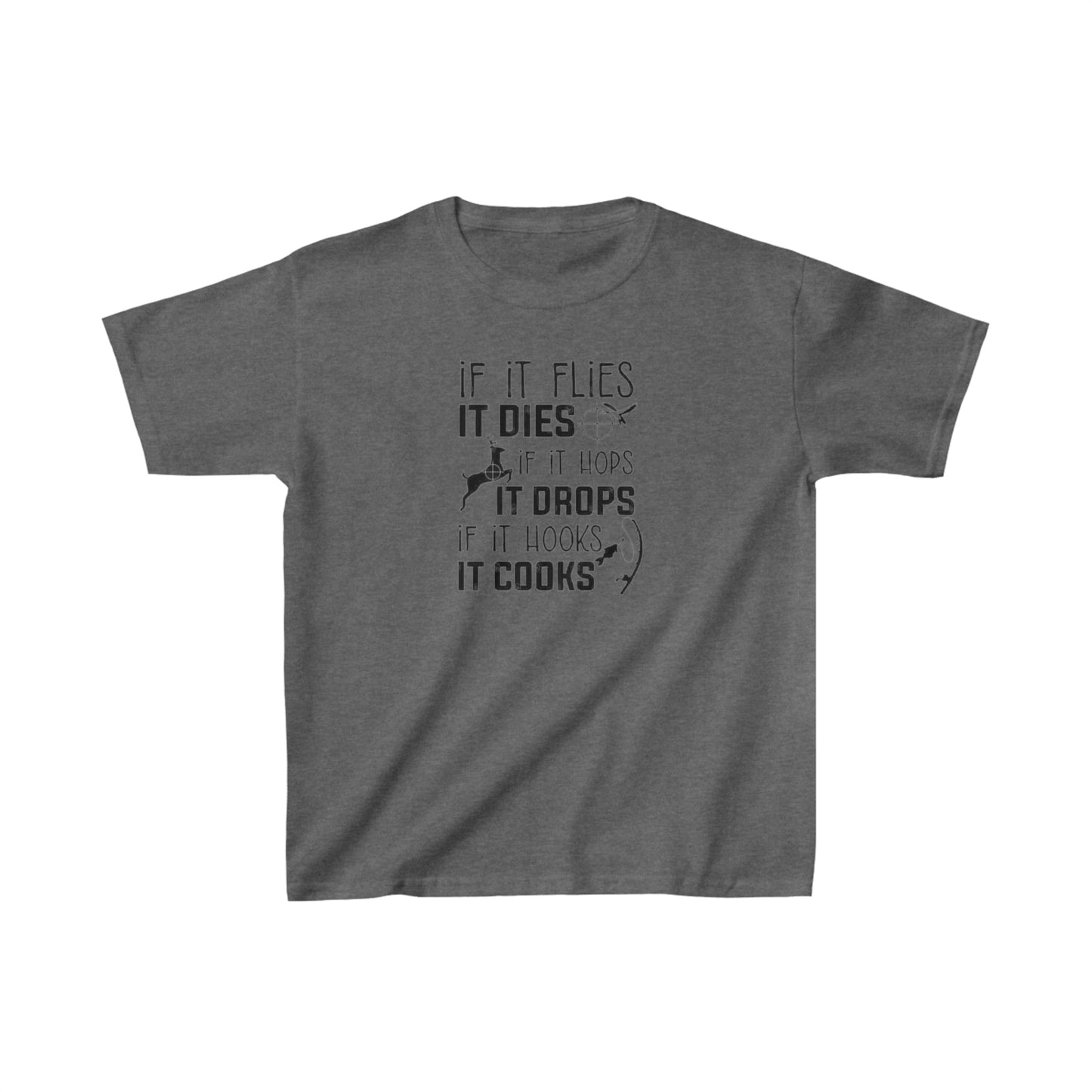 If It Flies It Dies Kids T-Shirt