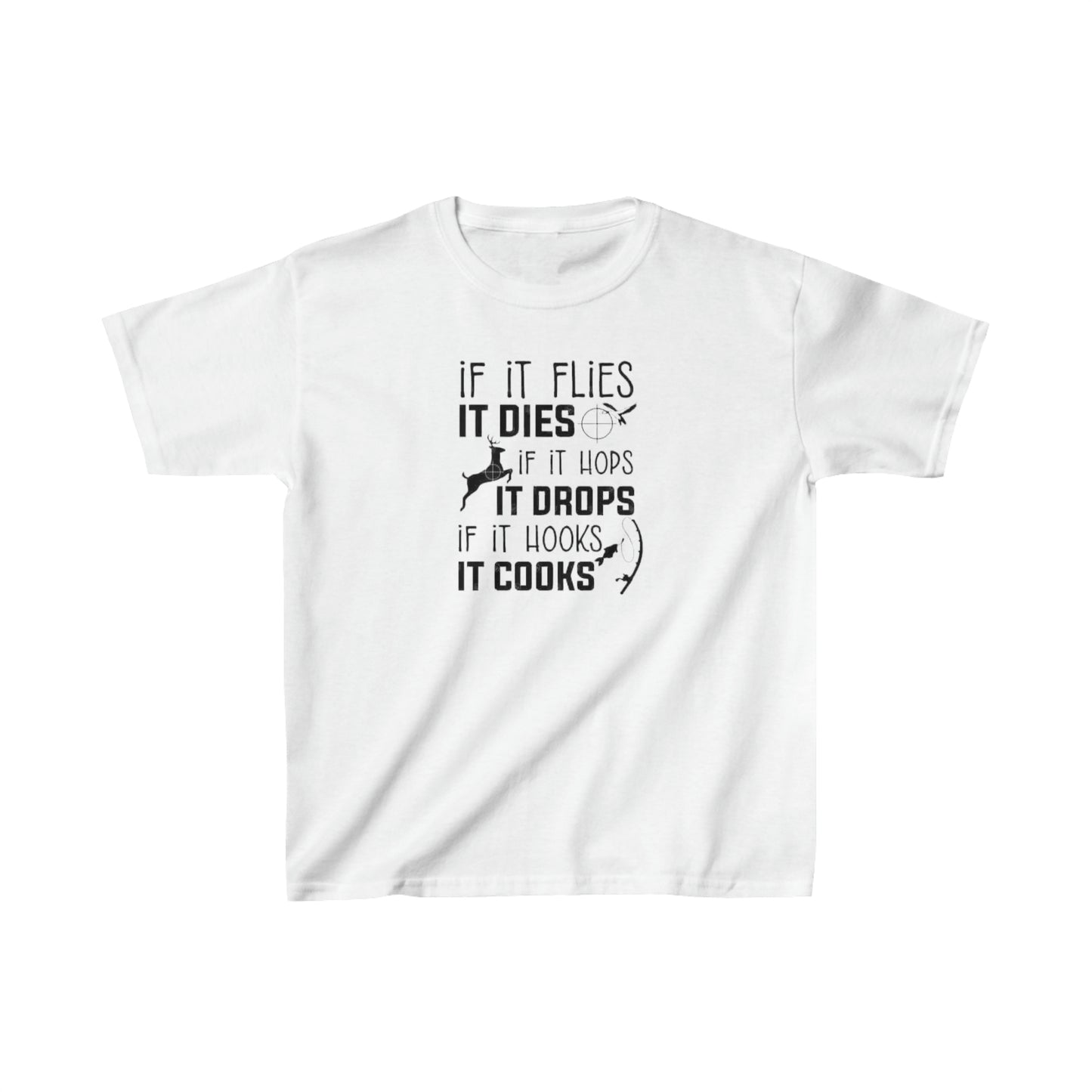 If It Flies It Dies Kids T-Shirt