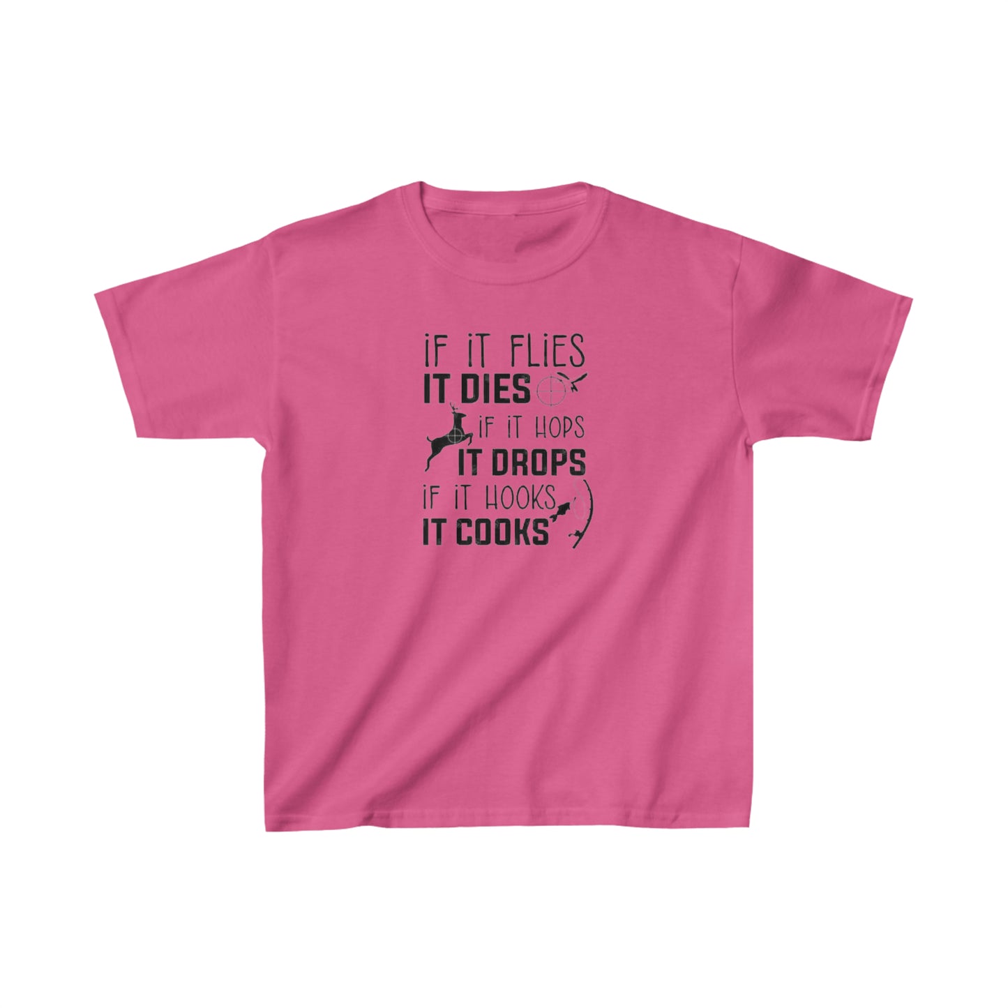 If It Flies It Dies Kids T-Shirt