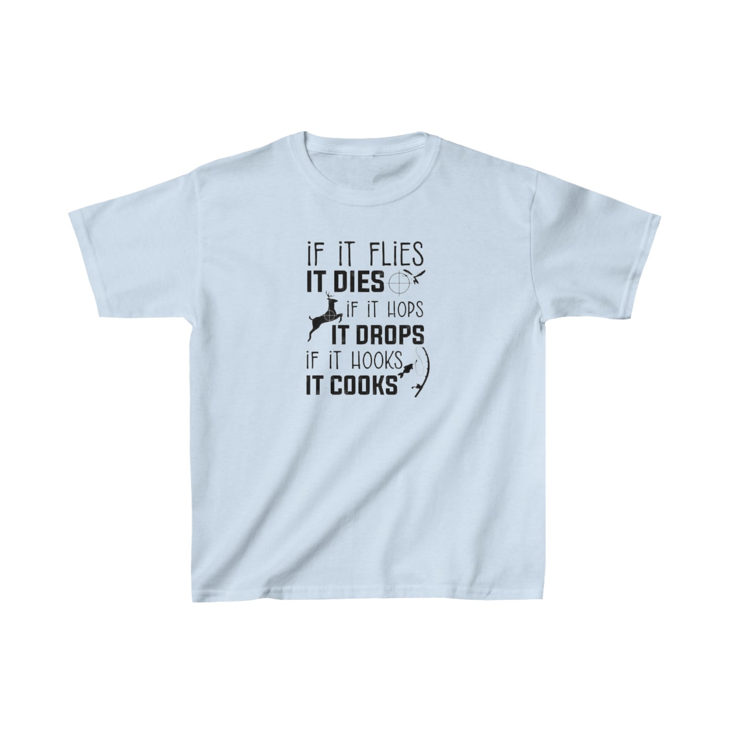 If It Flies It Dies Kids T-Shirt