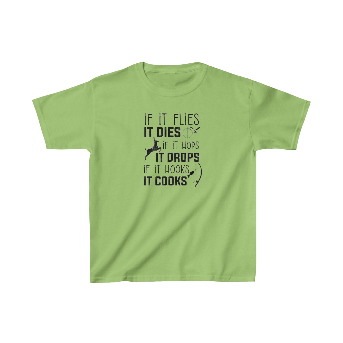 If It Flies It Dies Kids T-Shirt