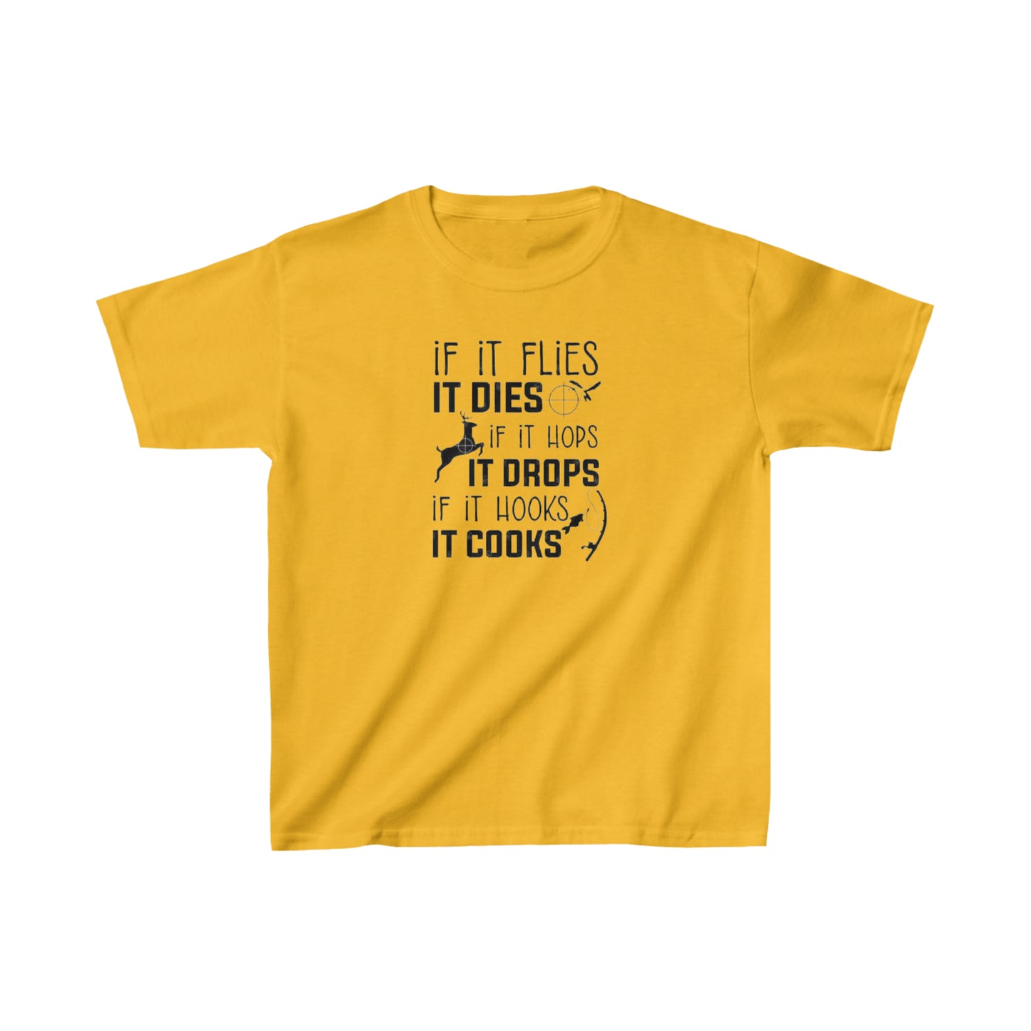 If It Flies It Dies Kids T-Shirt