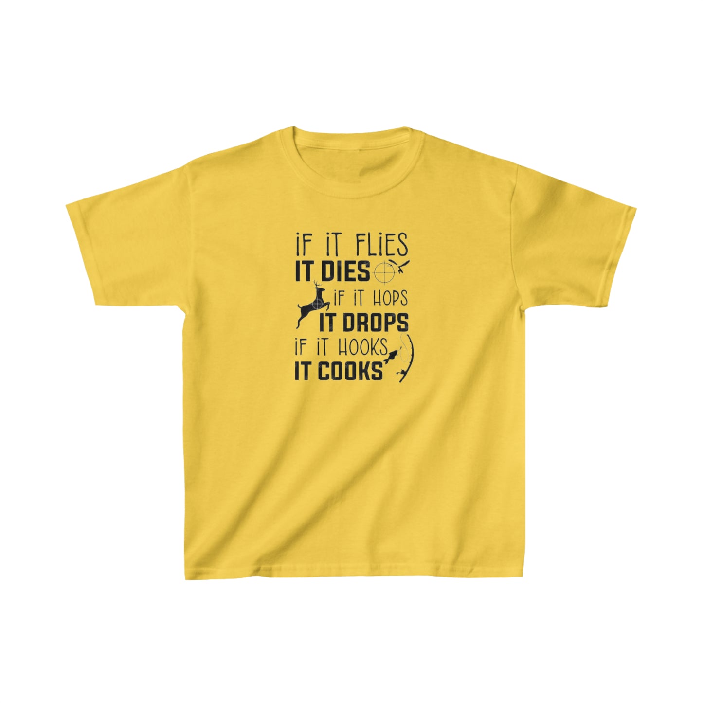 If It Flies It Dies Kids T-Shirt