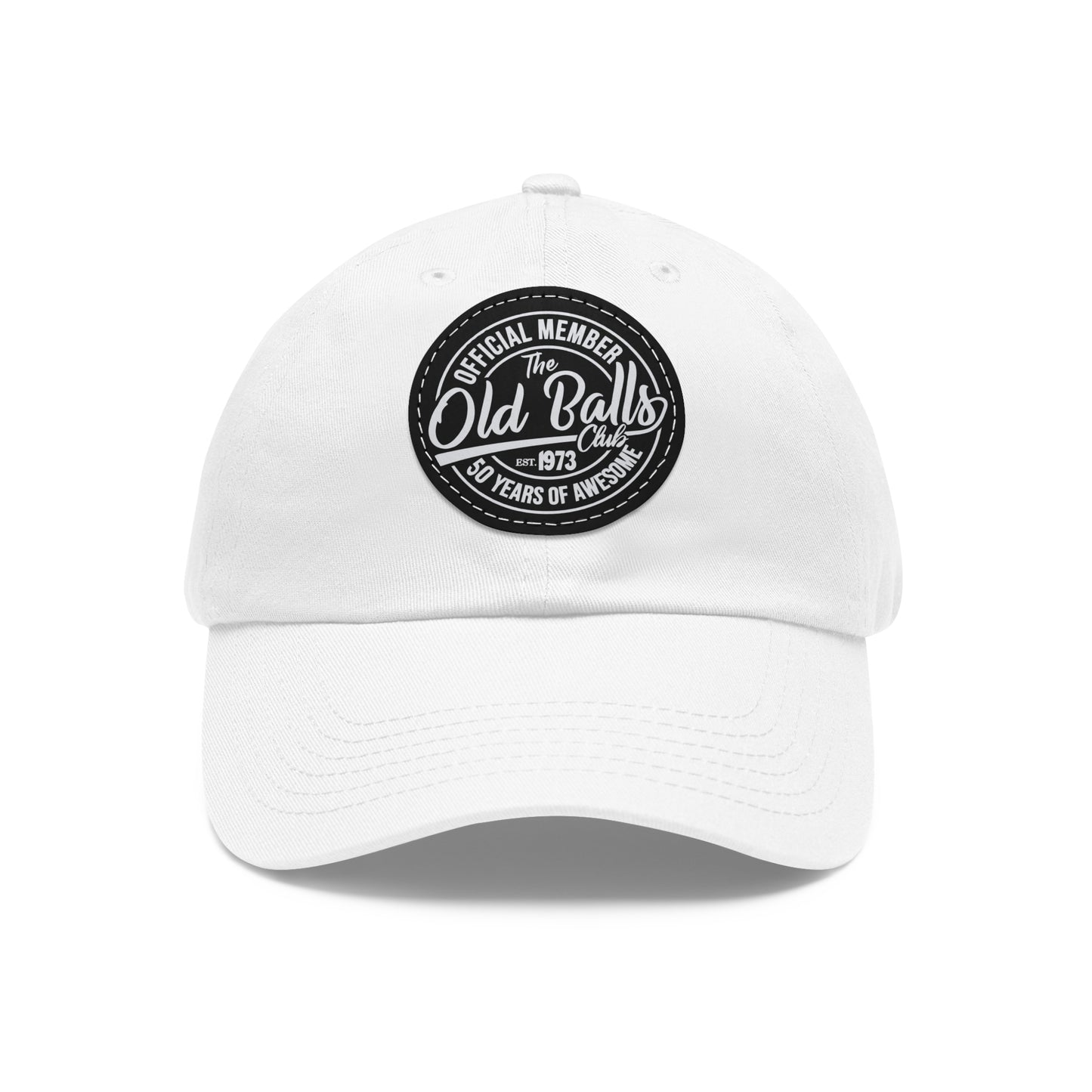 Old Balls Club Hat with Leather Patch