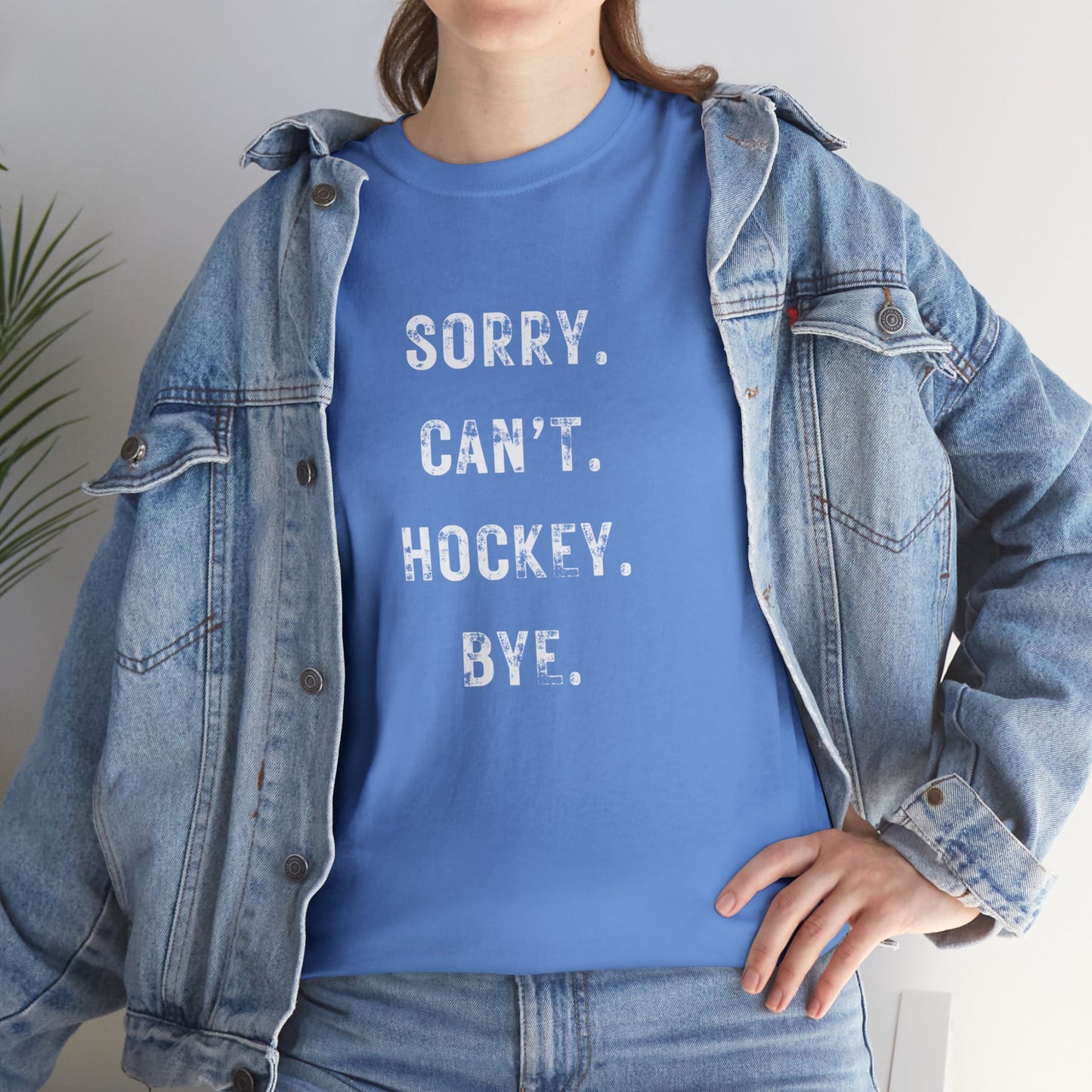 Sorry Cant Hockey T-Shirt