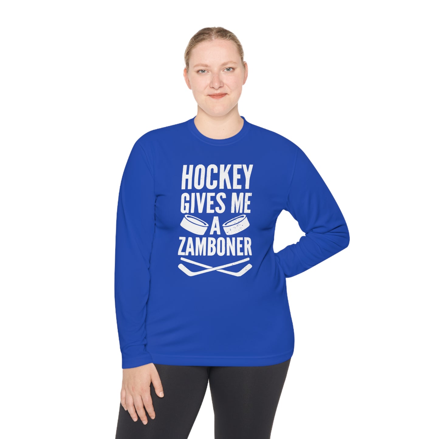 Hockey Gives Me A Zamboner Lightweight Long Sleeve Tee