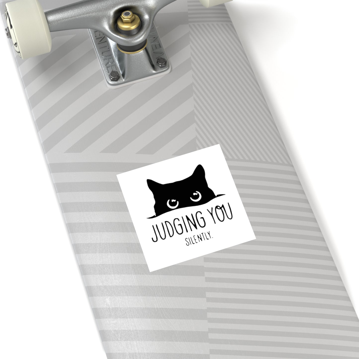 Judging You Silently Square Sticker