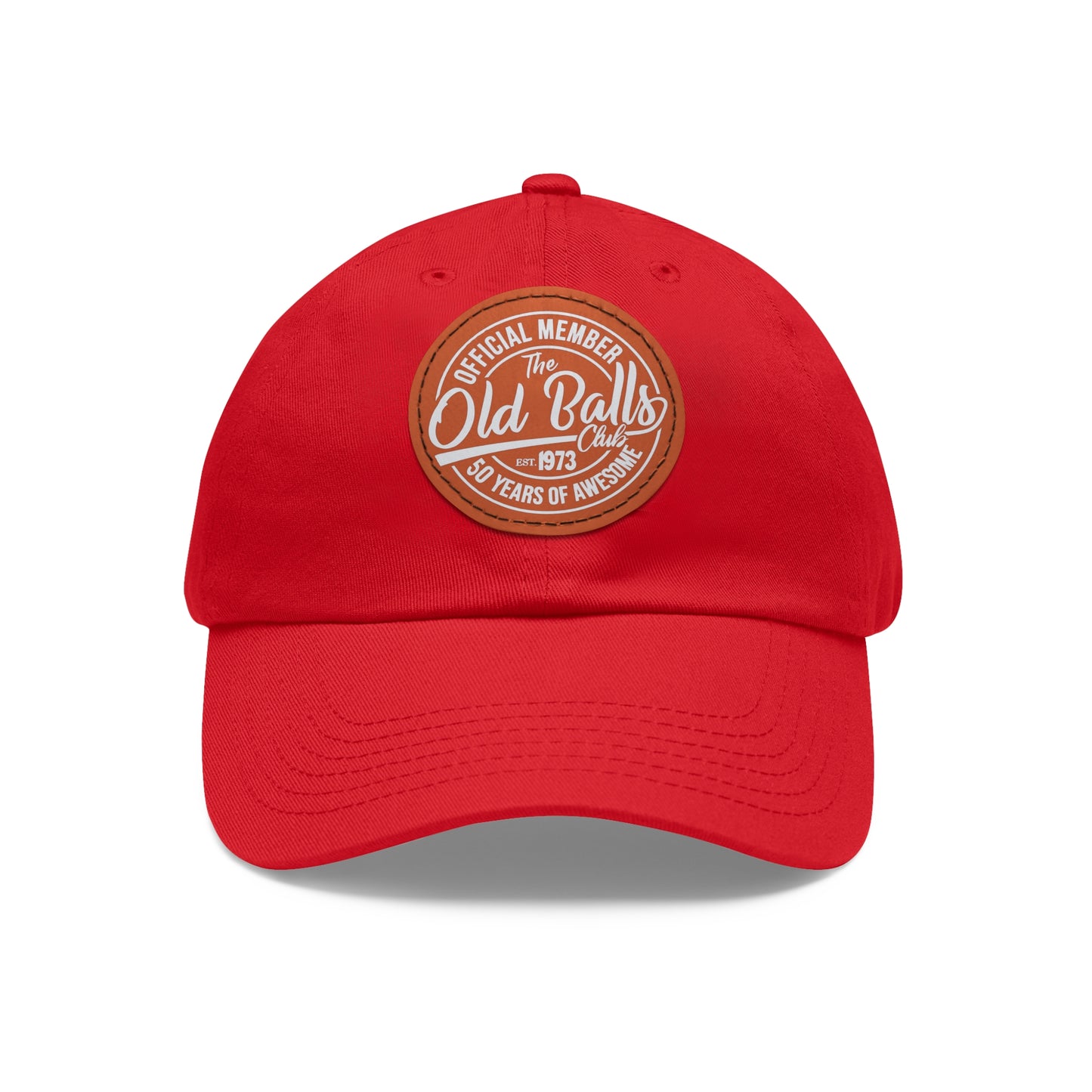 Old Balls Club Hat with Leather Patch