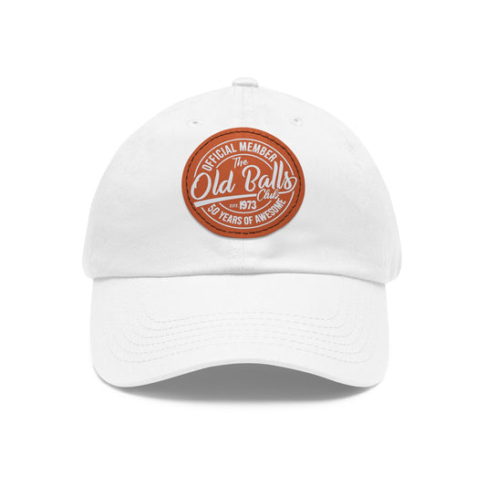 Old Balls Club Hat with Leather Patch