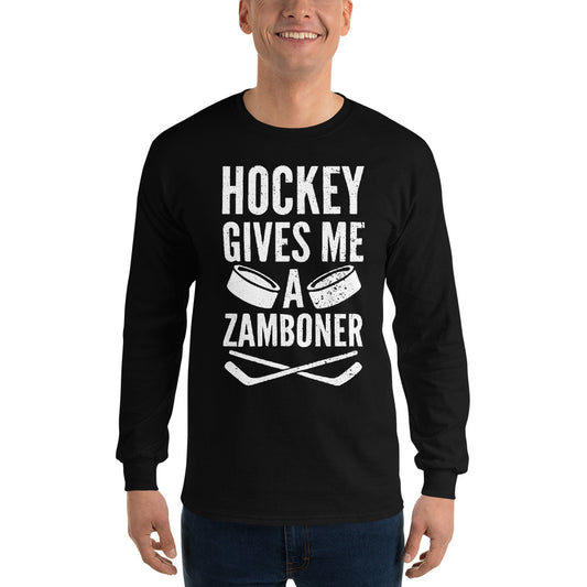 Hockey Gives Me A Zamboner Long Sleeve T-Shirt